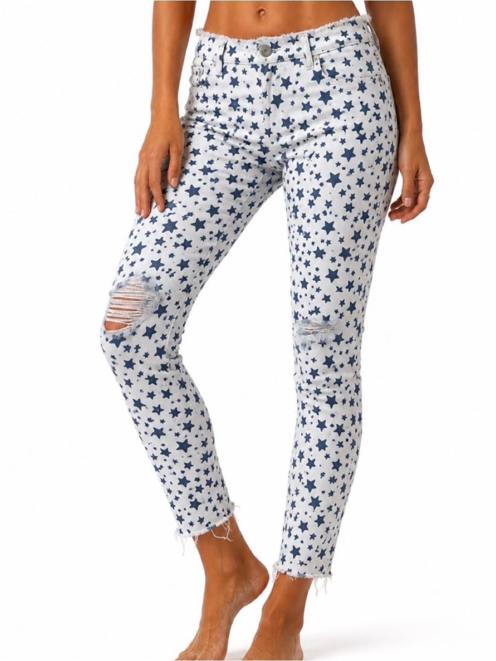 ⭐ HUDSON Krista Crop Super Skinny Star Jeans — Size 29 ⭐